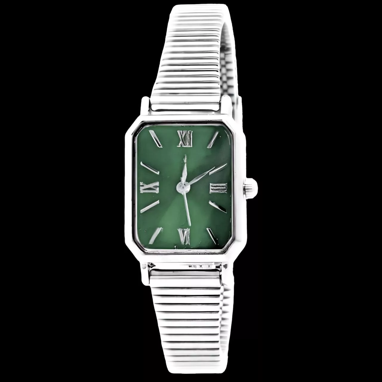 ساعت مچی عقربه‌ای کوارتز زنانه مدل کلاسیک بند ریلی طرح یونانی کد 100