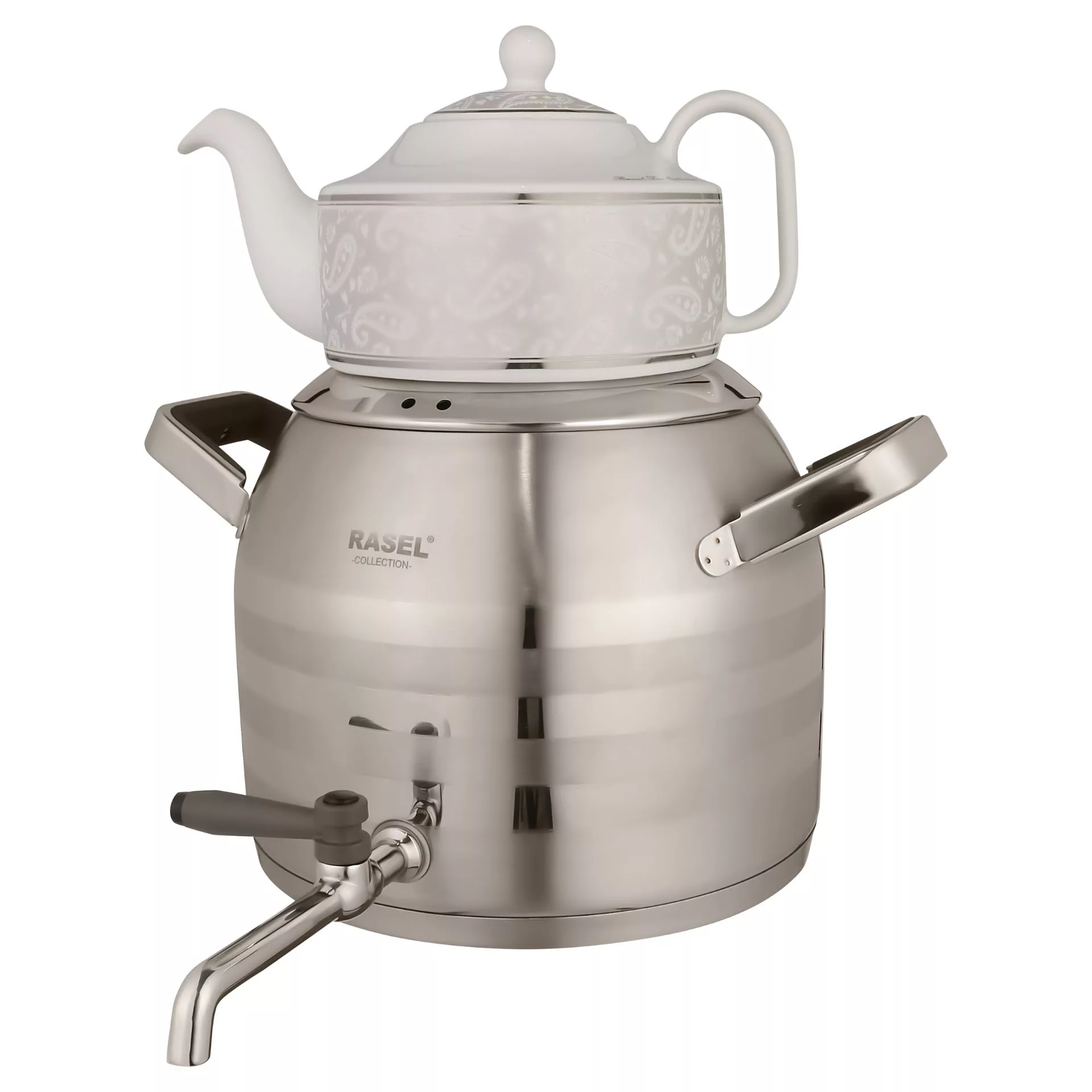 ست کتری و قوری راسل مدل 123B گنجایش کتری 5 لیتر گنجایش قوری 0.8 لیتر