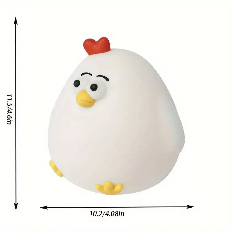 چراغ خواب اتاق کودک مدل سیلیکونی طرح جوجه