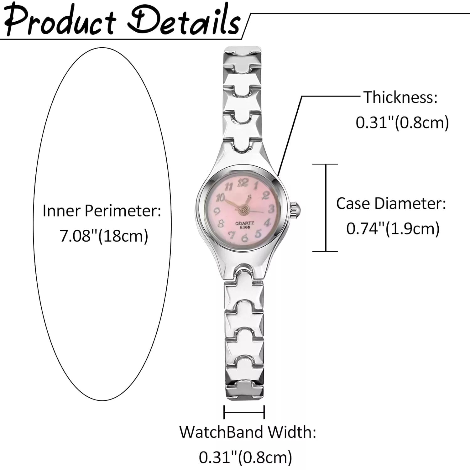 ساعت مچی عقربه‌ای کوارتز زنانه مدل مینیمال لوکس بند دستبندی کد ۴