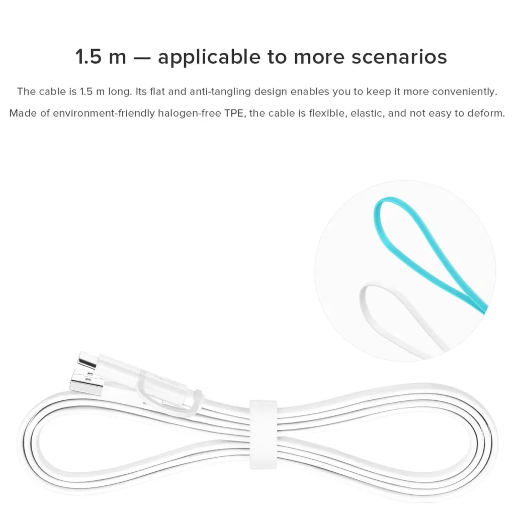 کابل تبدیل USB به USB-C / MicroUSB هوآوی مدل AP55S  طول 1.5 متر