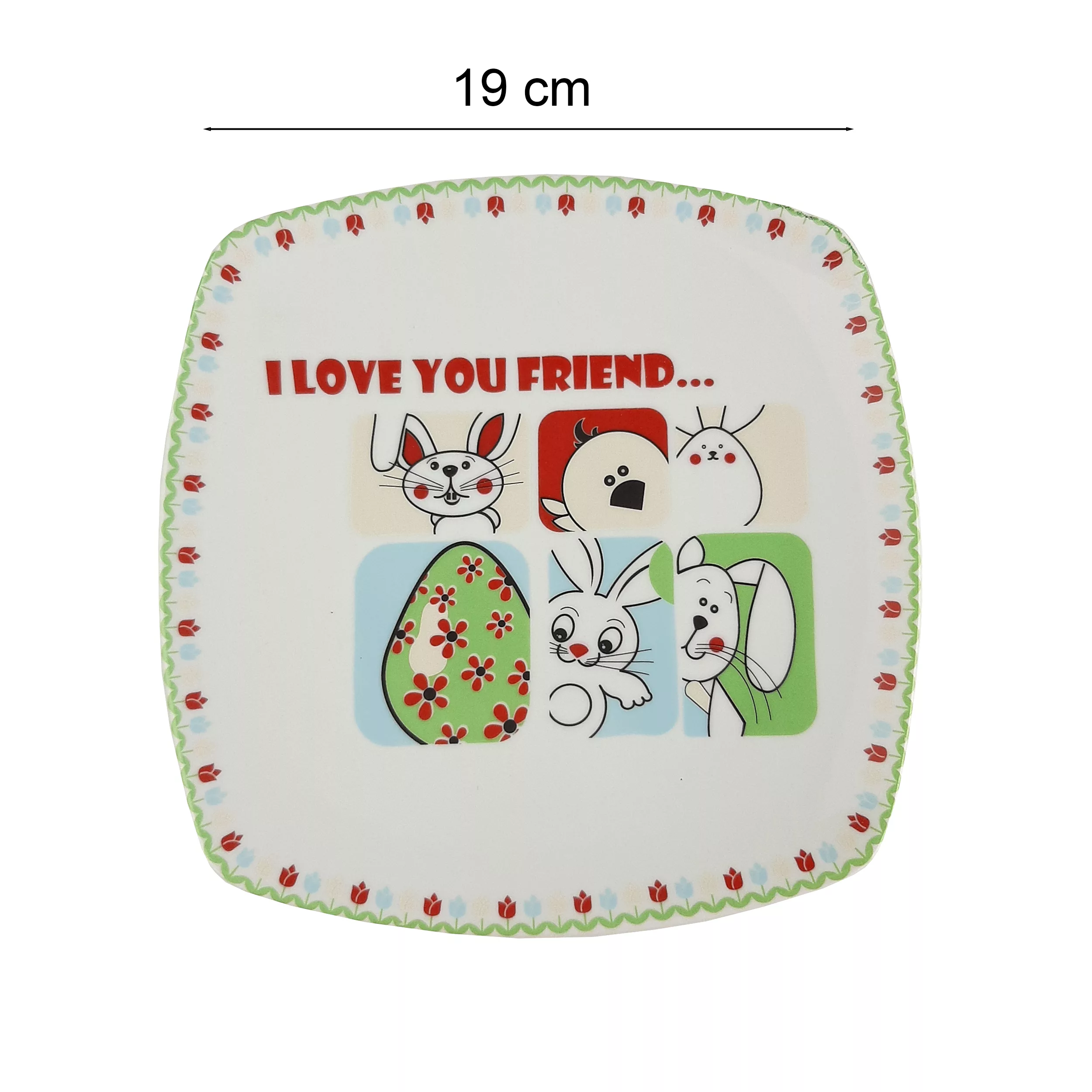 سرویس غذاخوری 5 پارچه کودک ایی پی ام مدل خرگوش خندان