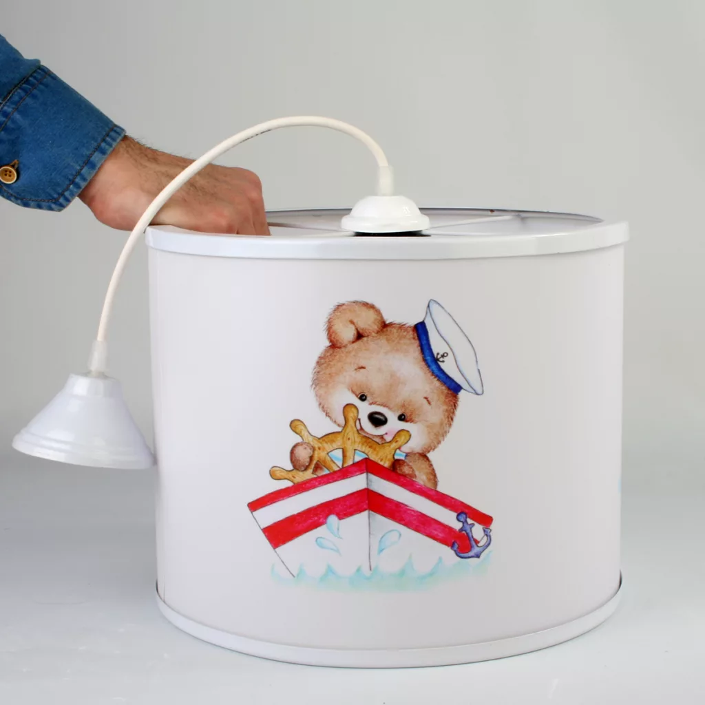 لوستر کودک مدل خرس ملوان کد 102