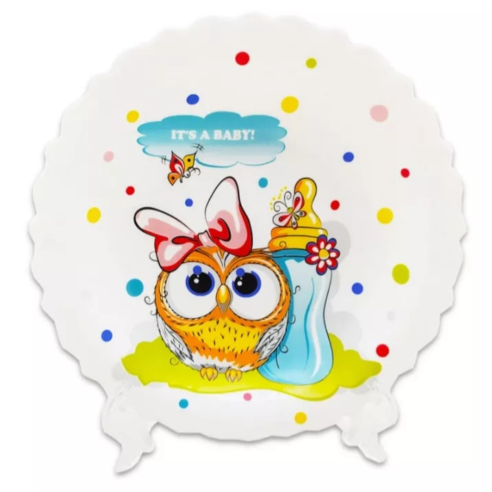 سرویس غذاخوری 5 پارچه پارس اپال طرح جغد کد 779