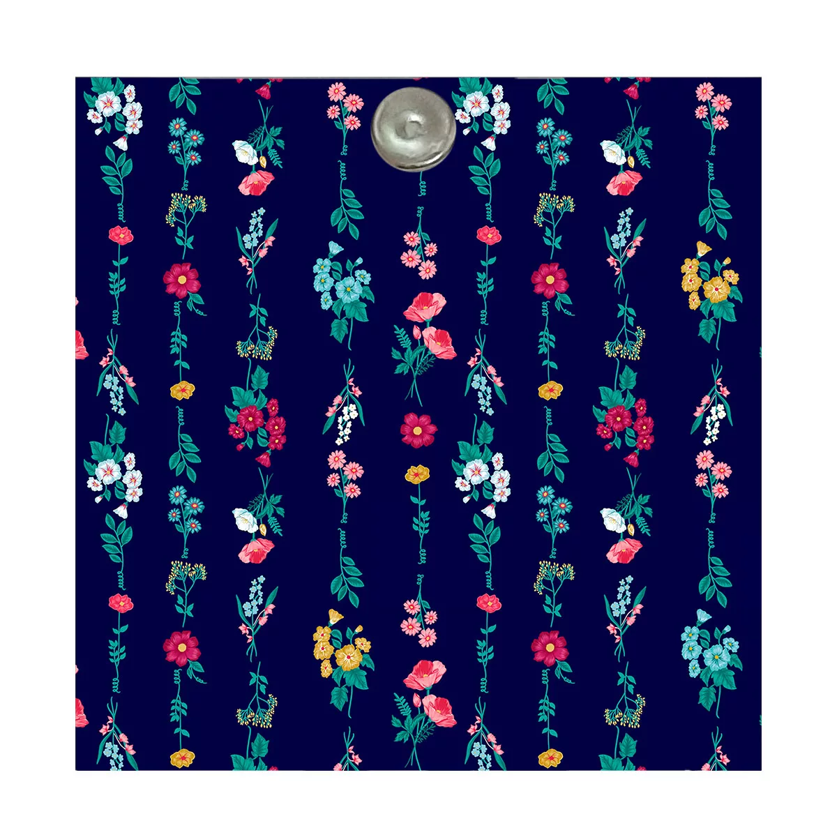 آینه جیبی طرح فانتزی گل و برگ مدل A059