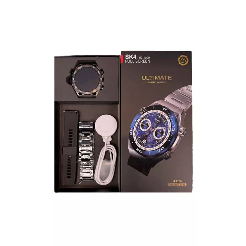 ساعت مچی هوشمند 1.45 اینچ لومینکس مدل SK4 با بند سیلیکونی و فلزی