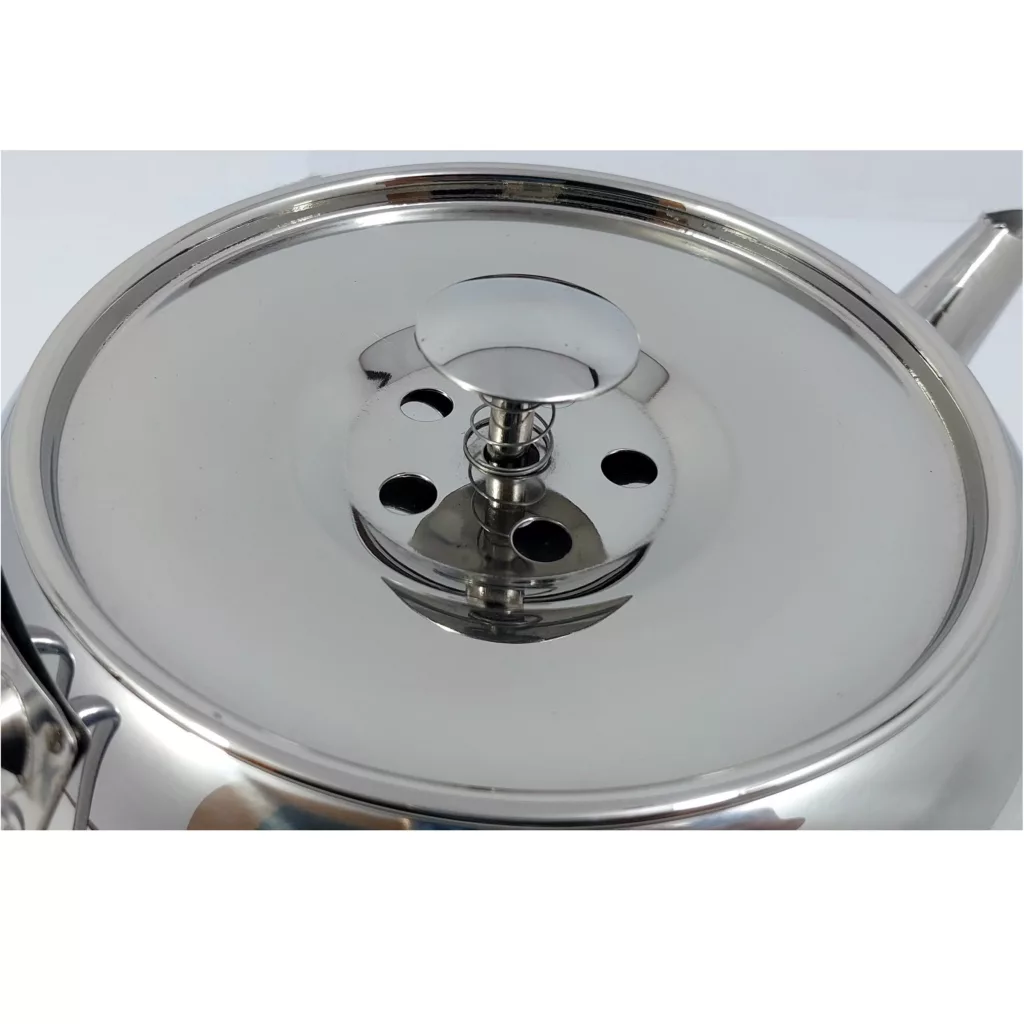 ست کتری و قوری دستیلوکس مدل لوله دار گنجایش کتری 3 لیتر گنجایش قوری 1 لیتر