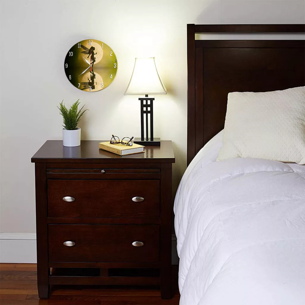 ساعت دیواری طرح پری و ماه و برکه کد 1286