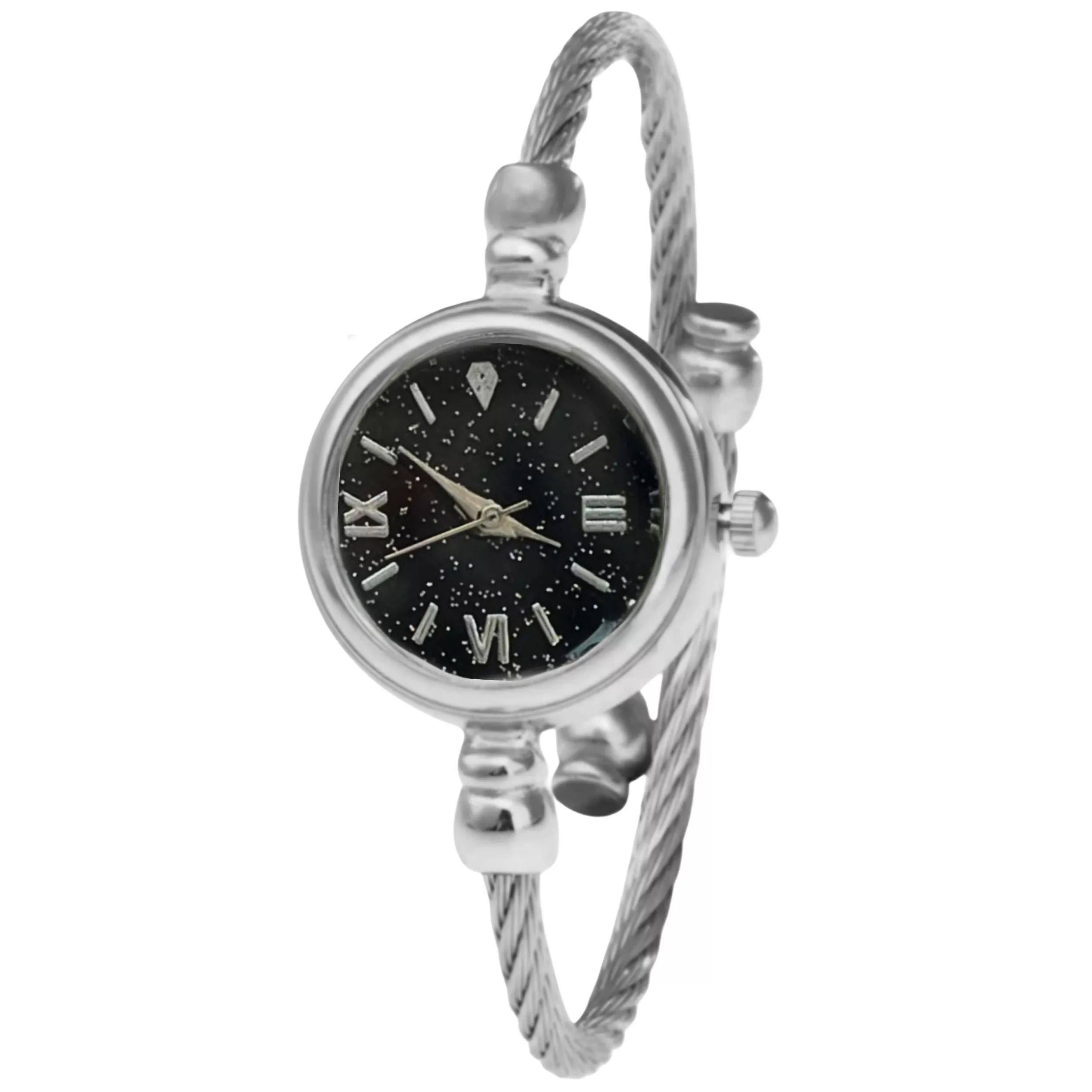 ساعت مچی عقربه ای زنانه مدل کوارتز بنگل بند النگویی کد ۵