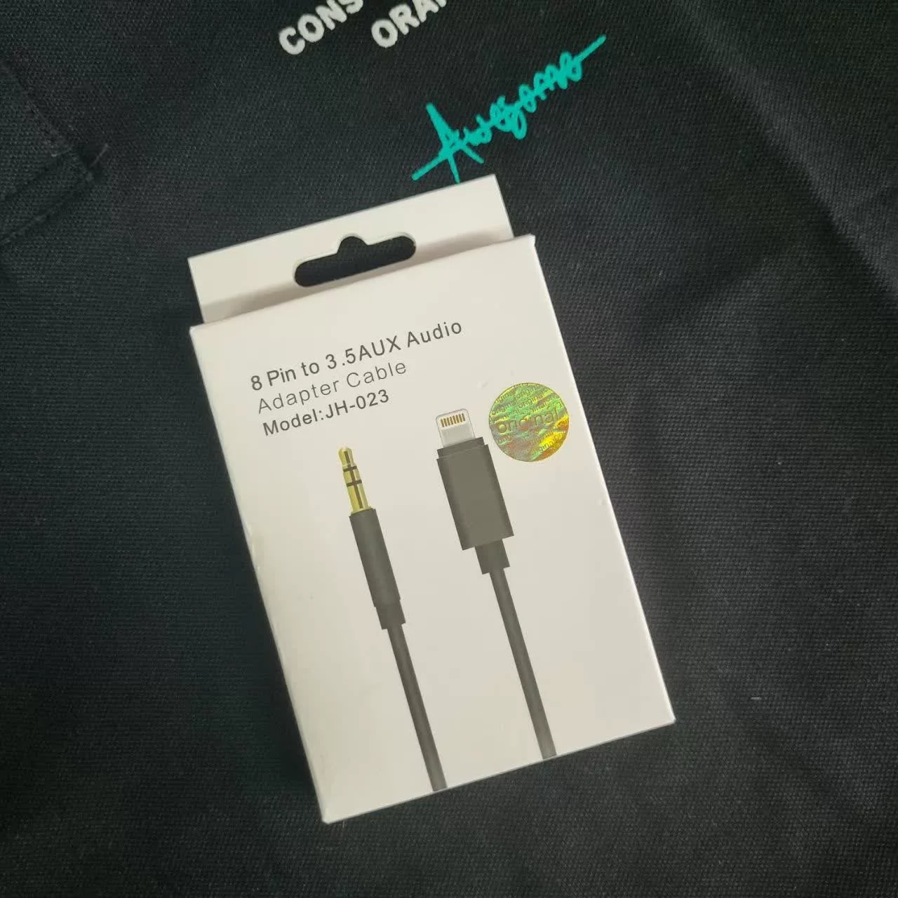 کابل تبدیل لایتنینگ به AUX مدل jh-023 طول 1 متر