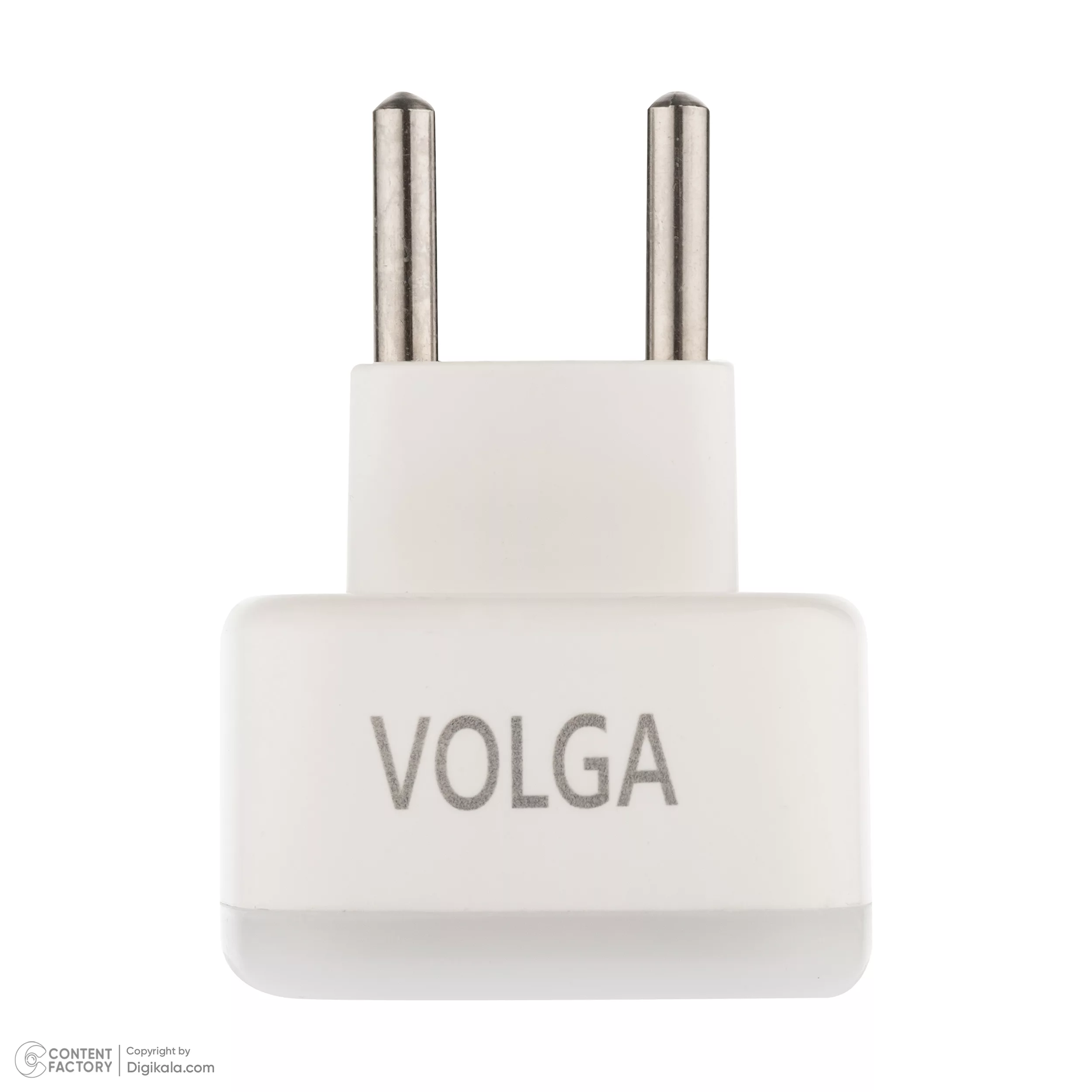 دو شاخه تبدیل برق 3 به 2 ولگا مدل VOL-A01