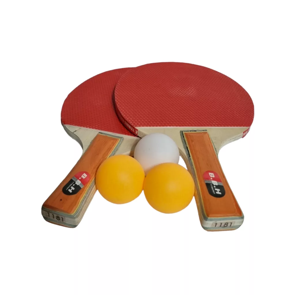 راکت پینگ پنگ مدل RACKET به همراه توپ مجموعه 5 عددی