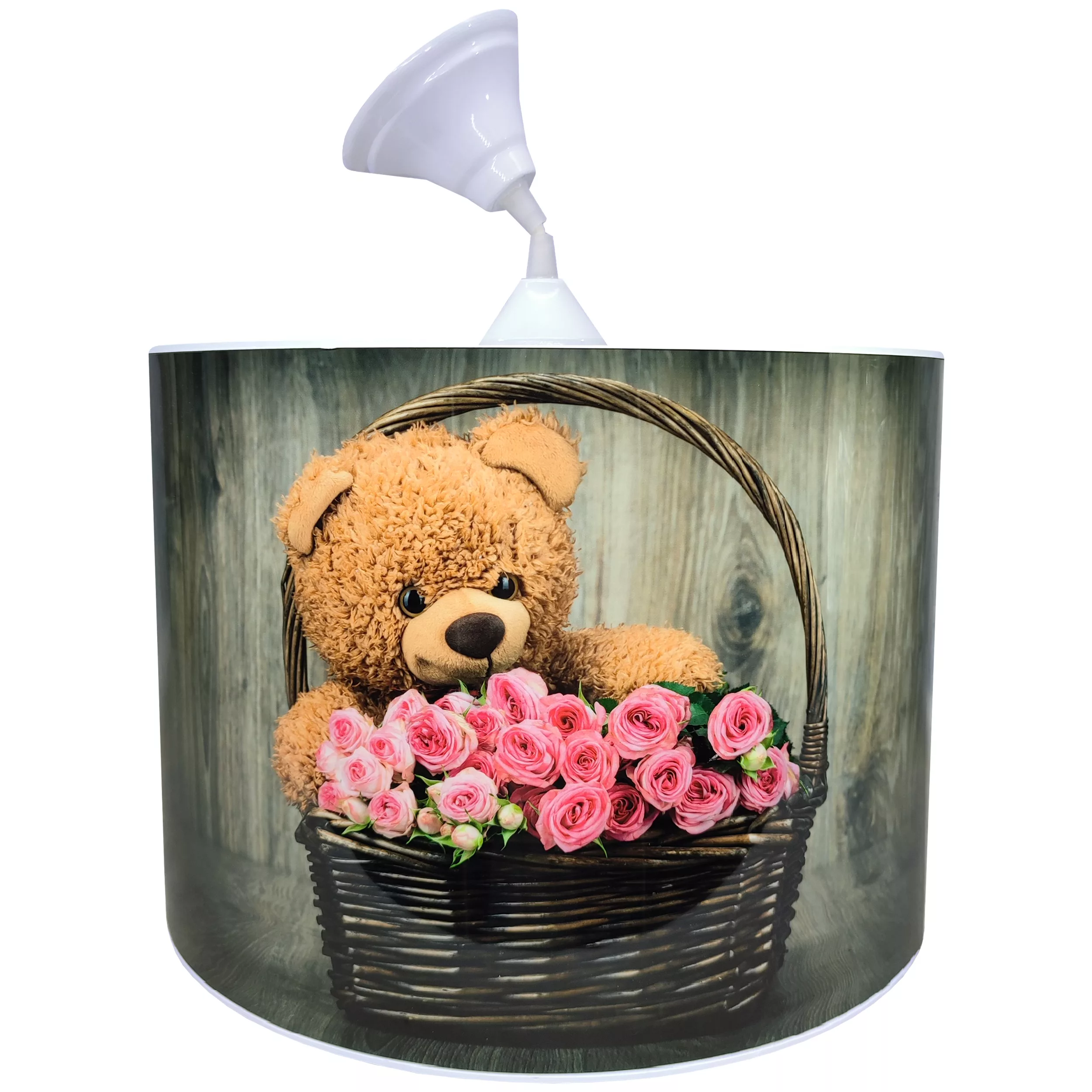 لوستر کودک مدل خرس و سبد گل