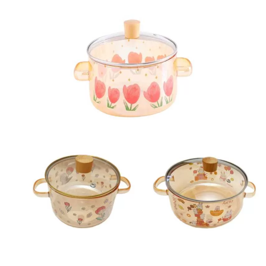 سرویس قابلمه 6 پارچه مدل شیشه ای