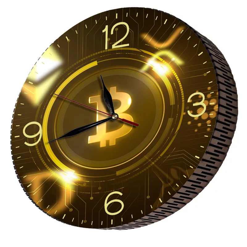 ساعت دیواری مدل بیتکوین