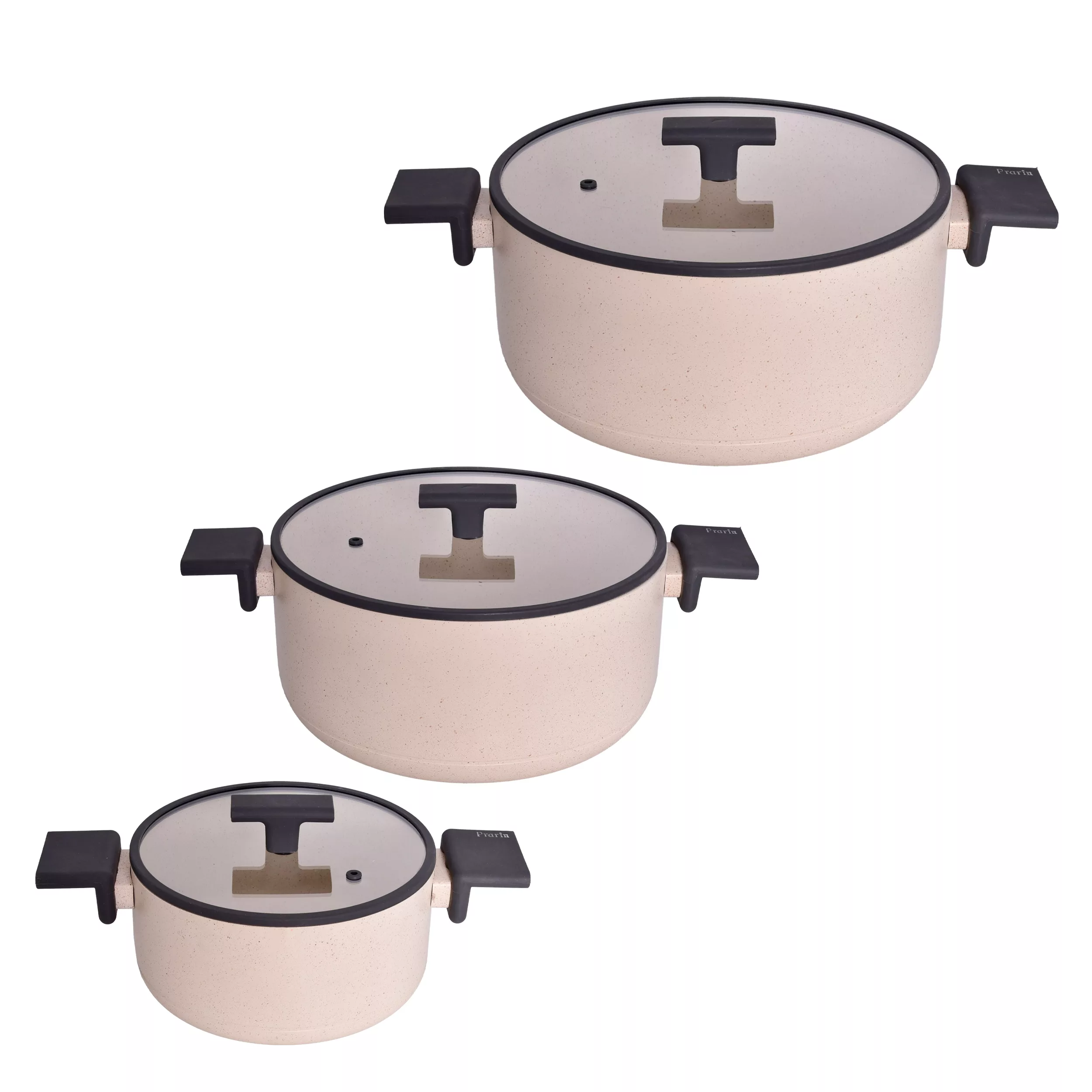 سرویس قابلمه و تابه گرانیتی 9 پارچه پرارین مدل ESTIMA کد 4326