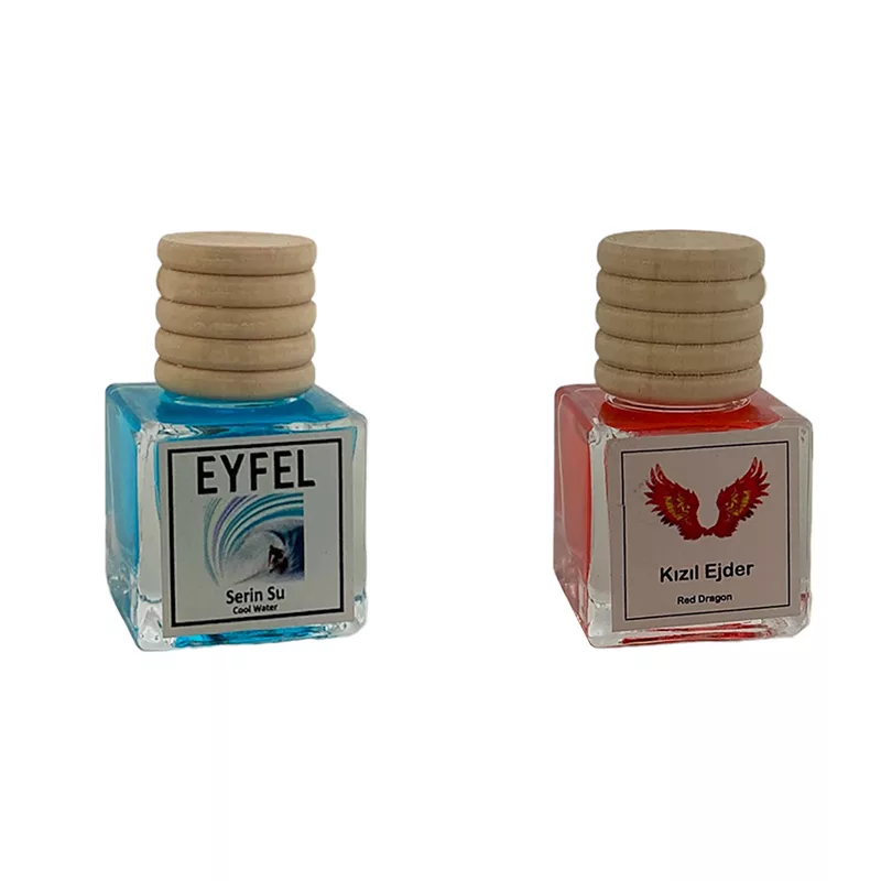 خوشبوکننده خودرو مدل کول واتر و آنجل آتشین حجم 10 میلی لیتر مجموعه 2 عددی