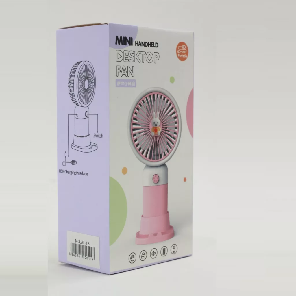 پنکه رومیزی مدل HANDHELD MINI ظرفیت 250 میلی آمپر ساعت