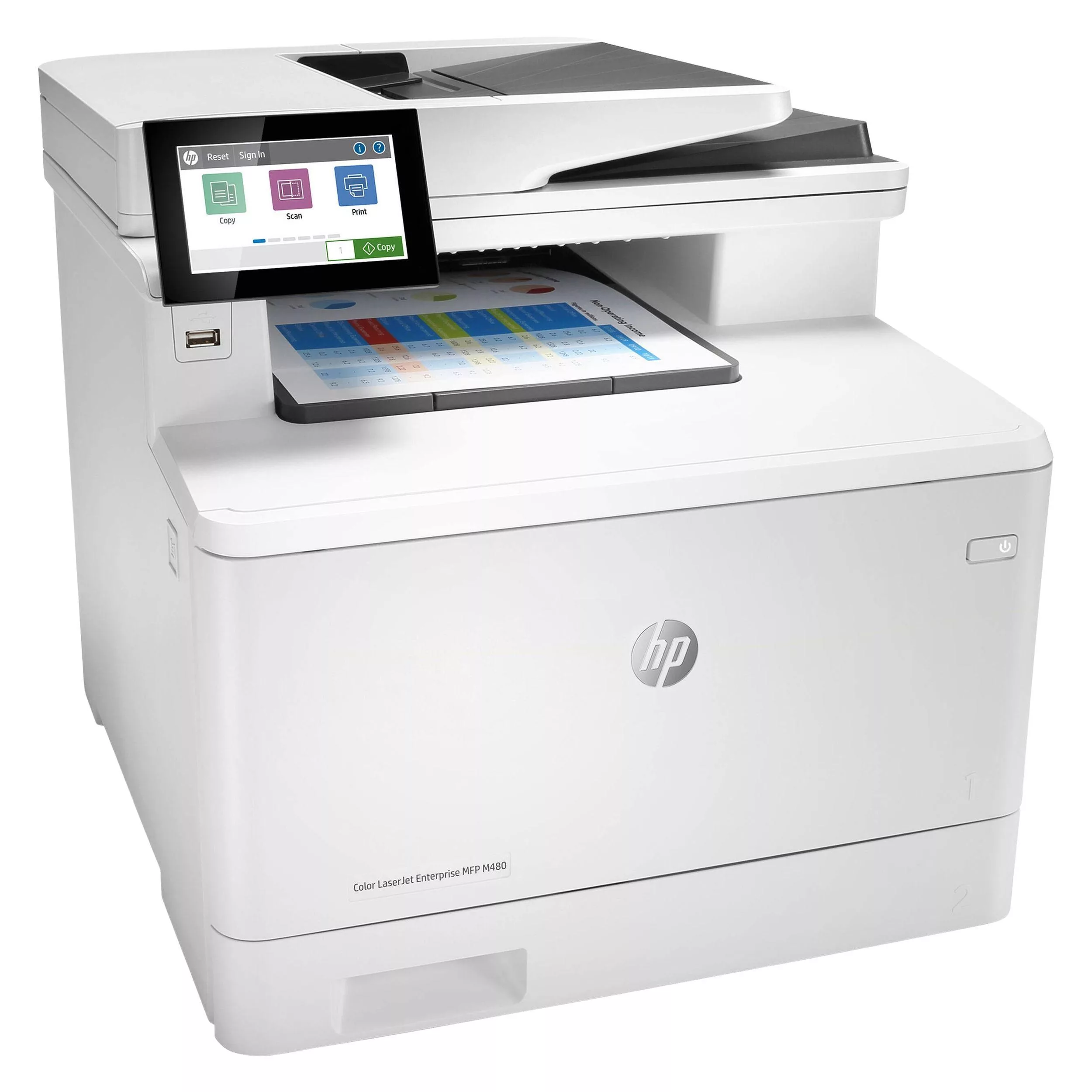 پرینتر چند کاره لیزری اچ‌پی مدل Color LaserJet Enterprise MFP M480f