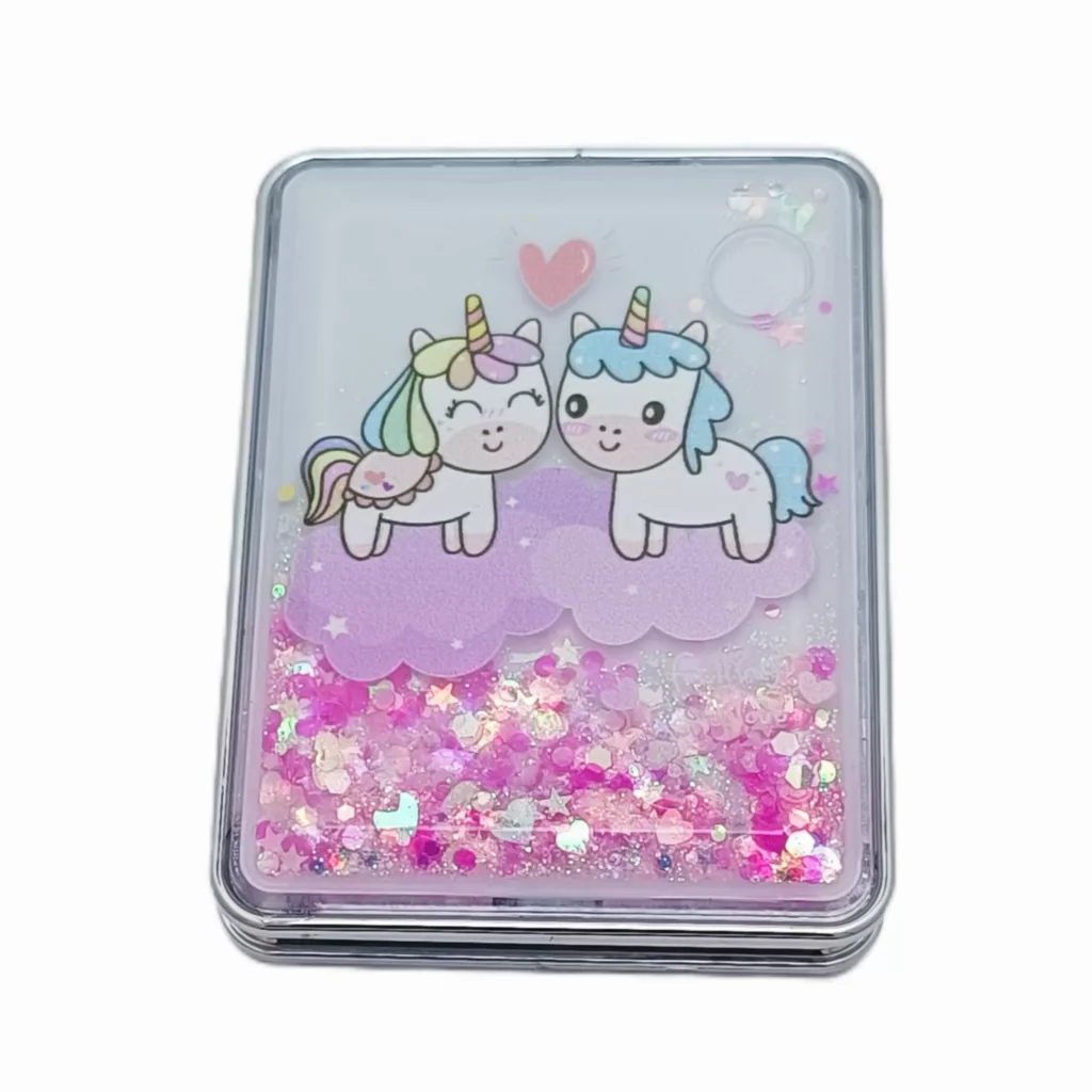 آینه جیبی مدل آکواریومی طرح یونیکورن