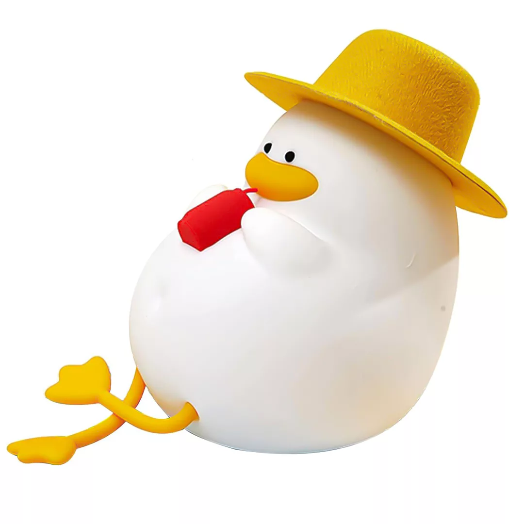 چراغ خواب کودک مدل جوجه اردک سیلیکونی کد 101