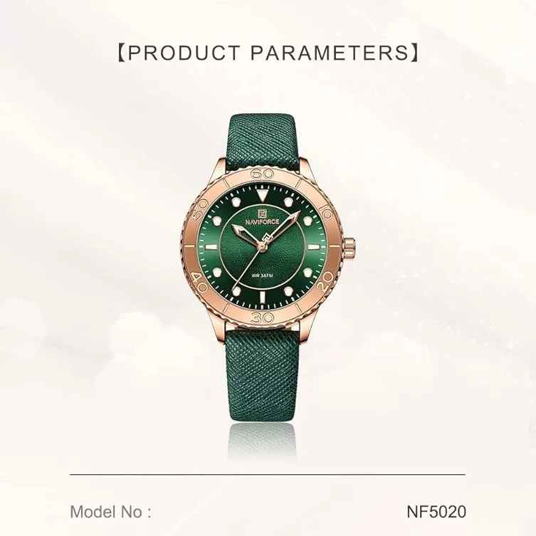 ساعت مچی عقربه ای زنانه نیوی فورس مدل Nf5020چرمی