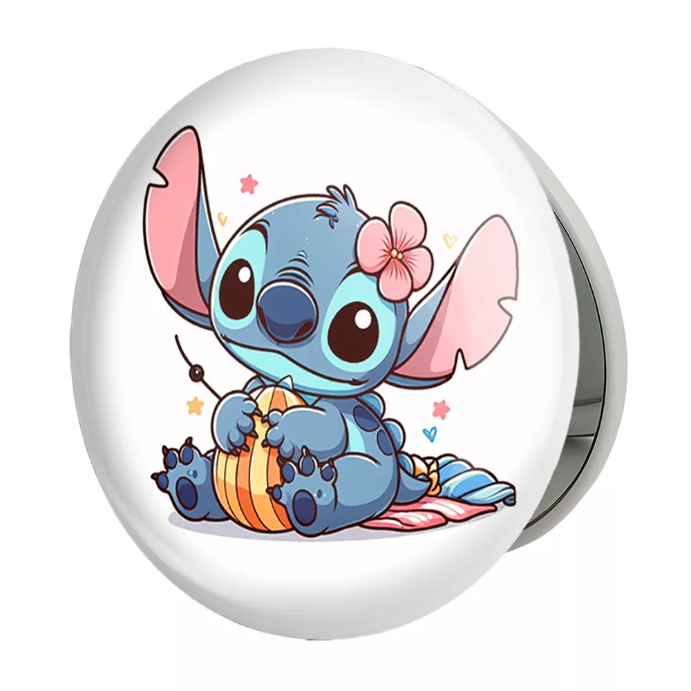 آینه جیبی خندالو طرح استیچ (Stitch) مدل تاشو کد 37198