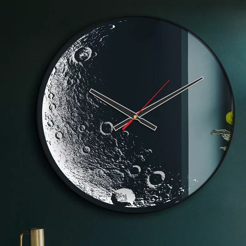 ساعت دیواری سایان هوم مدل  آینه ای طرح ماه G50