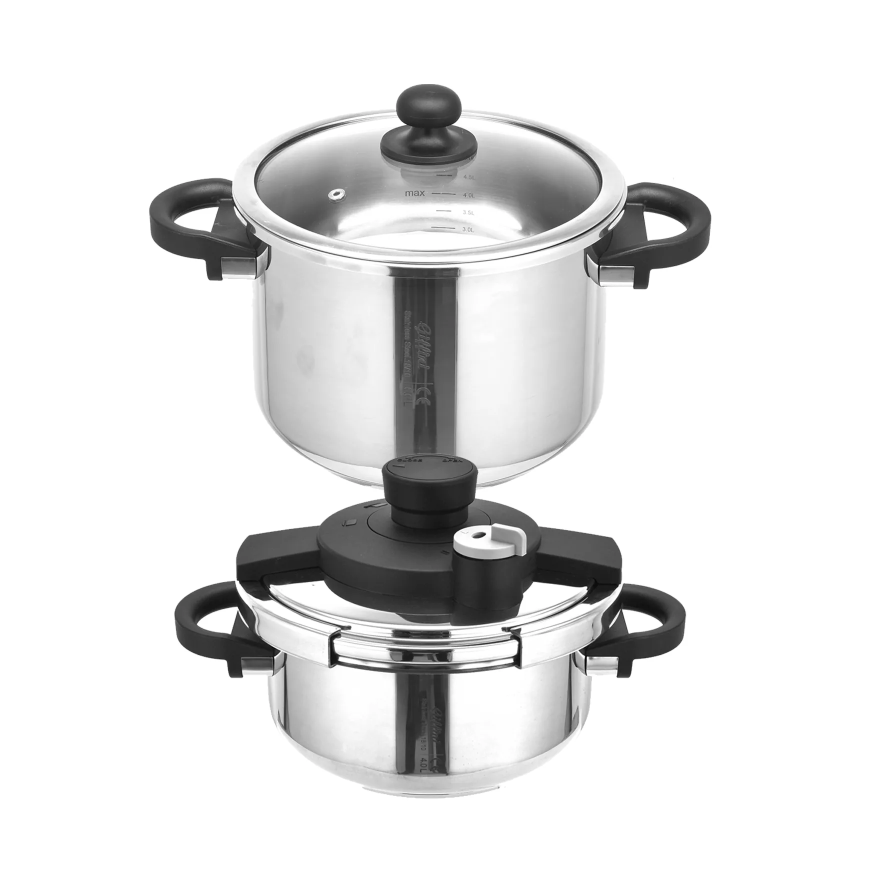 زودپز دوقلو جی فی نی مدل S.G.W گنجایش زودپز 4 و 6 لیتر