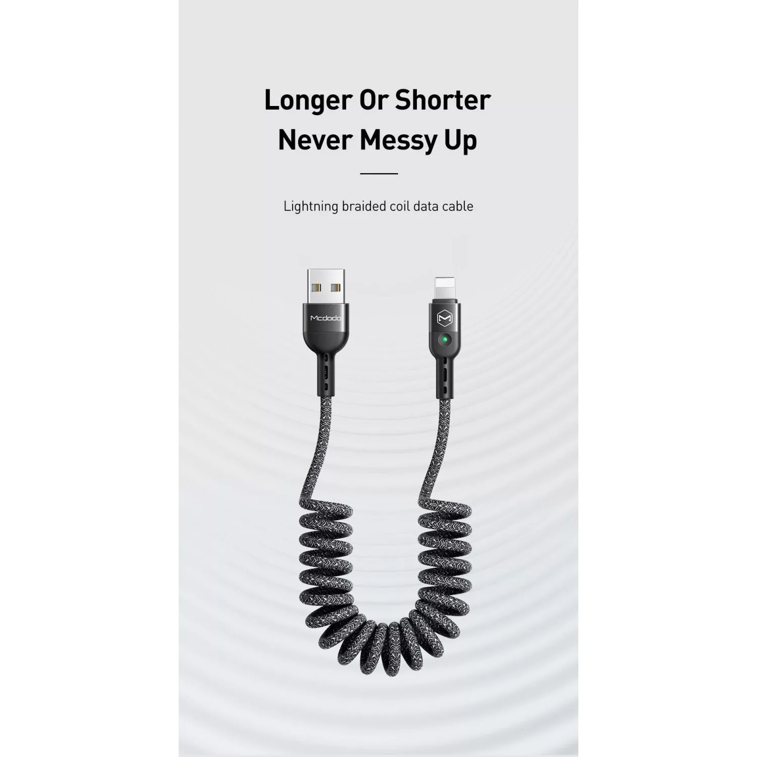 کابل تبدیل USB به لایتنینگ مک دودو مدل CA-6410 طول 1.8 متر