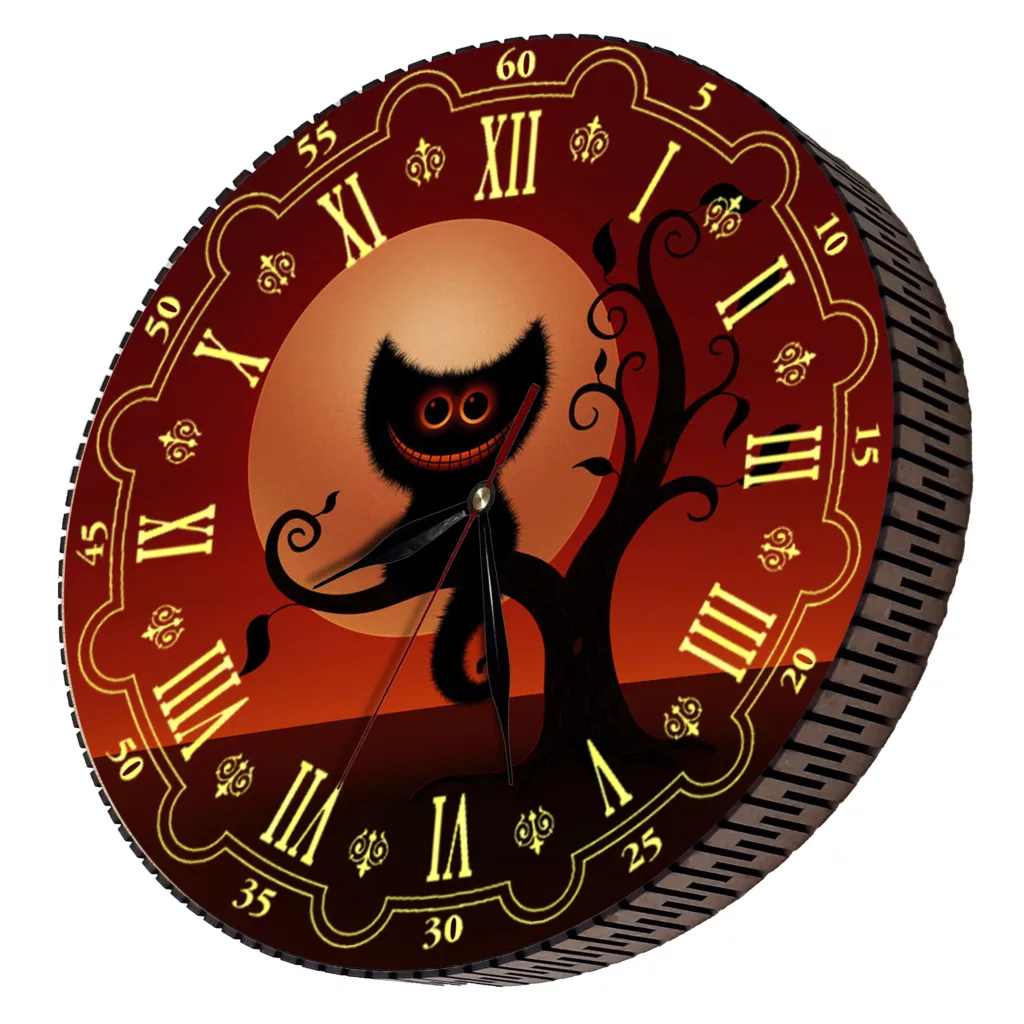 ساعت دیواری مدل گربه