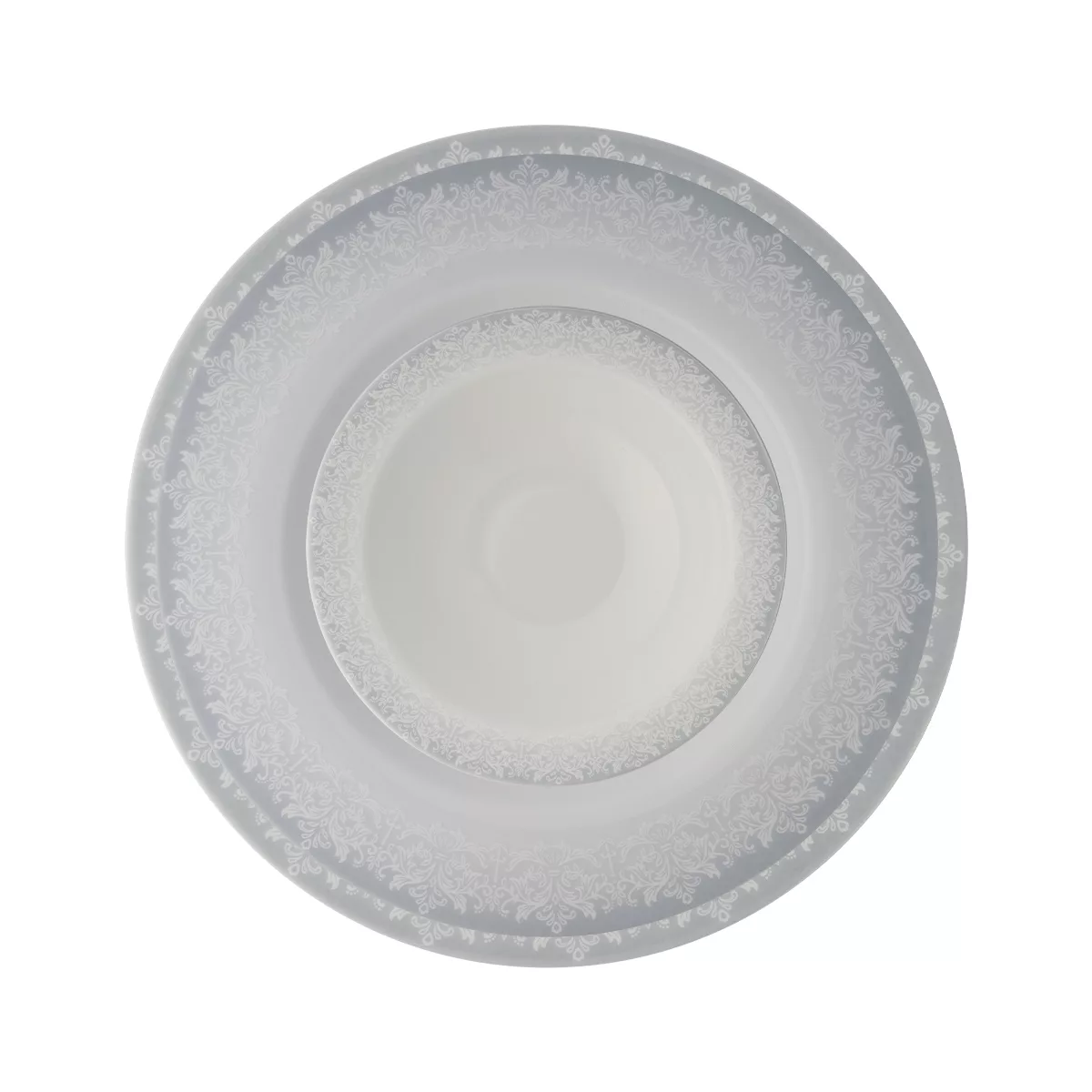 سرویس غذاخوری 28 پارچه 6 نفر چینی زرین ایران مدل ایتالیا اف سابرینا درجه عالی