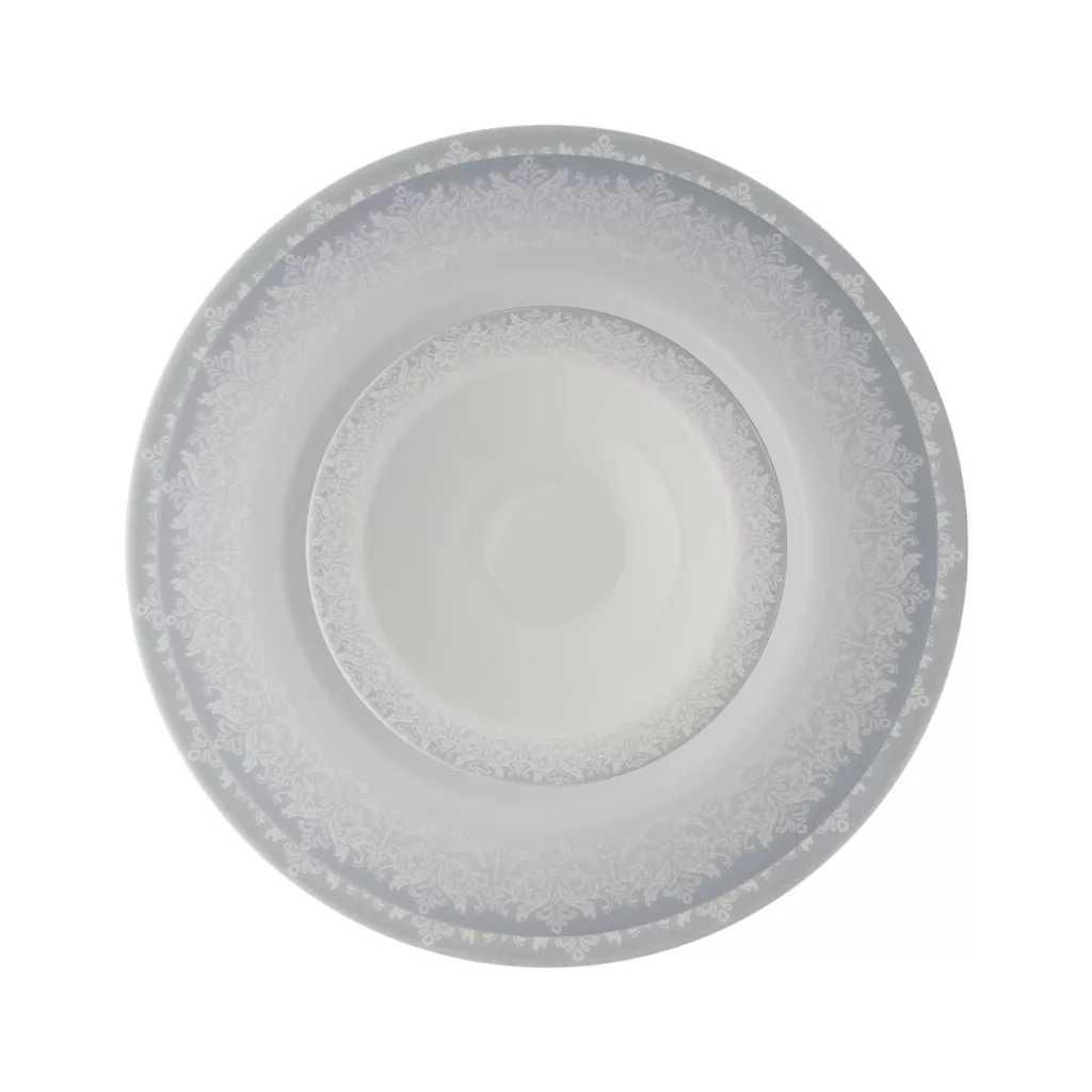 سرویس غذاخوری 28 پارچه 6 نفر چینی زرین ایران مدل ایتالیا اف سابرینا درجه یک