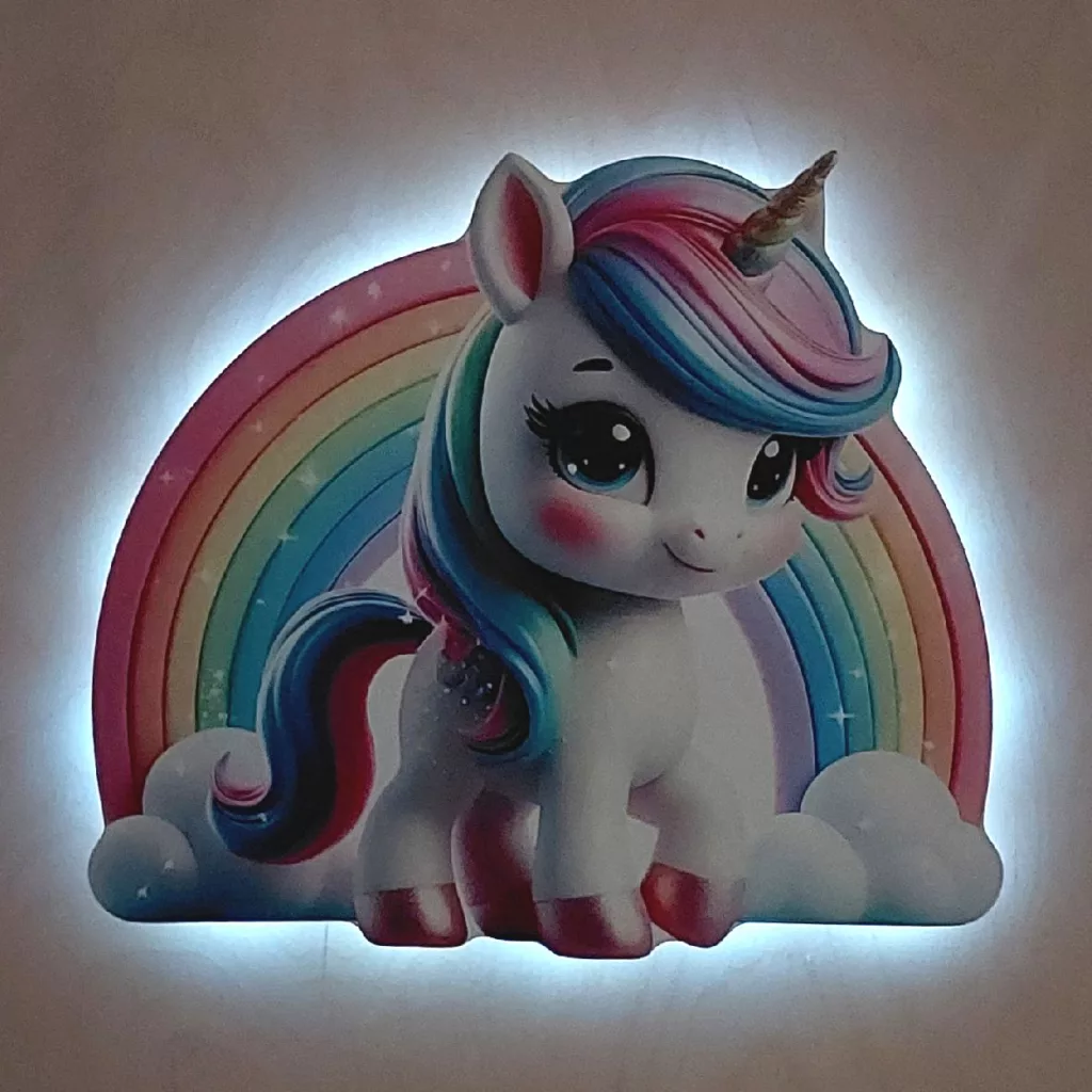 چراغ خواب اتاق کودک مدل یونیکورن ELU024