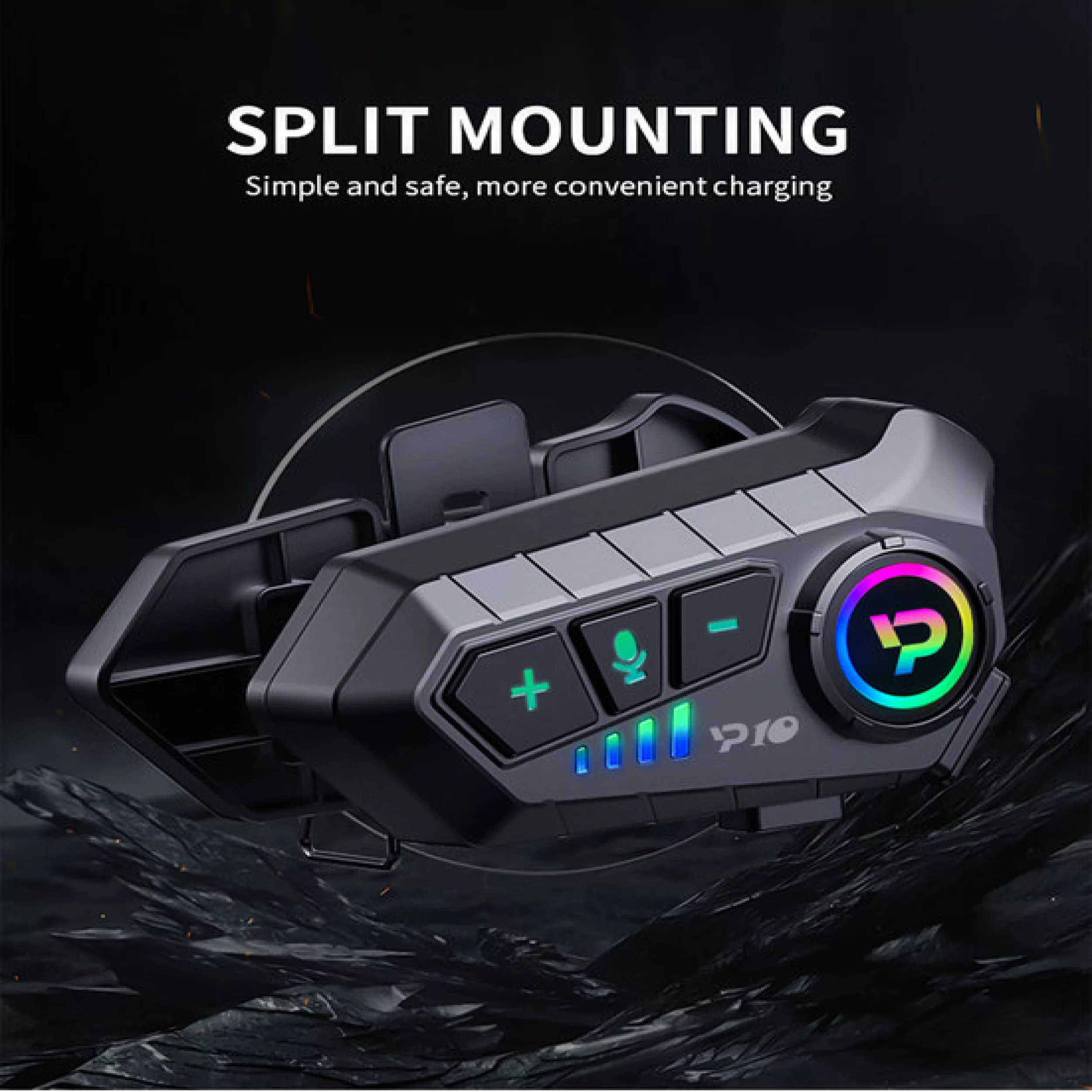 هدست بلوتوثی کلاه کاسکت مدل y10سری p