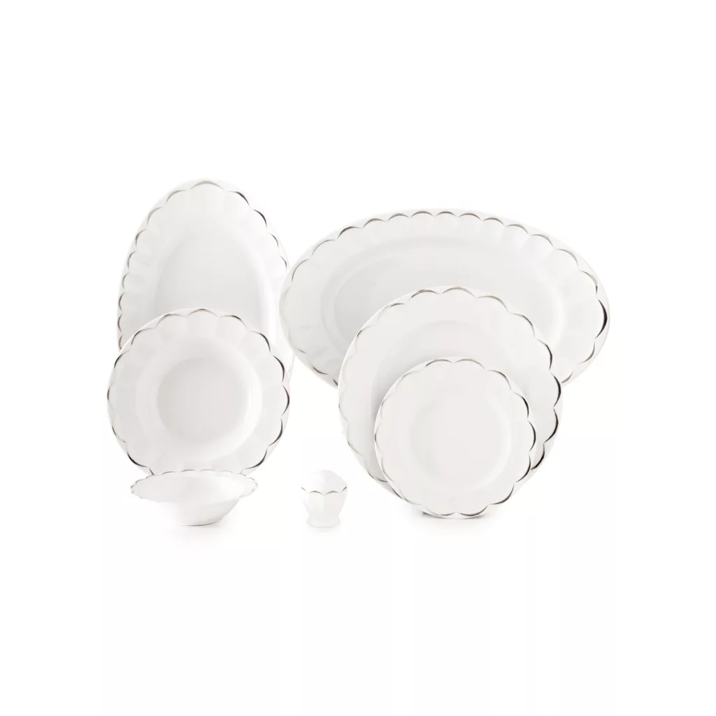 سرویس غذاخوری 29 پارچه چینی زرین ایران سری نئو کلاسیک مدل نارسیس درجه عالی