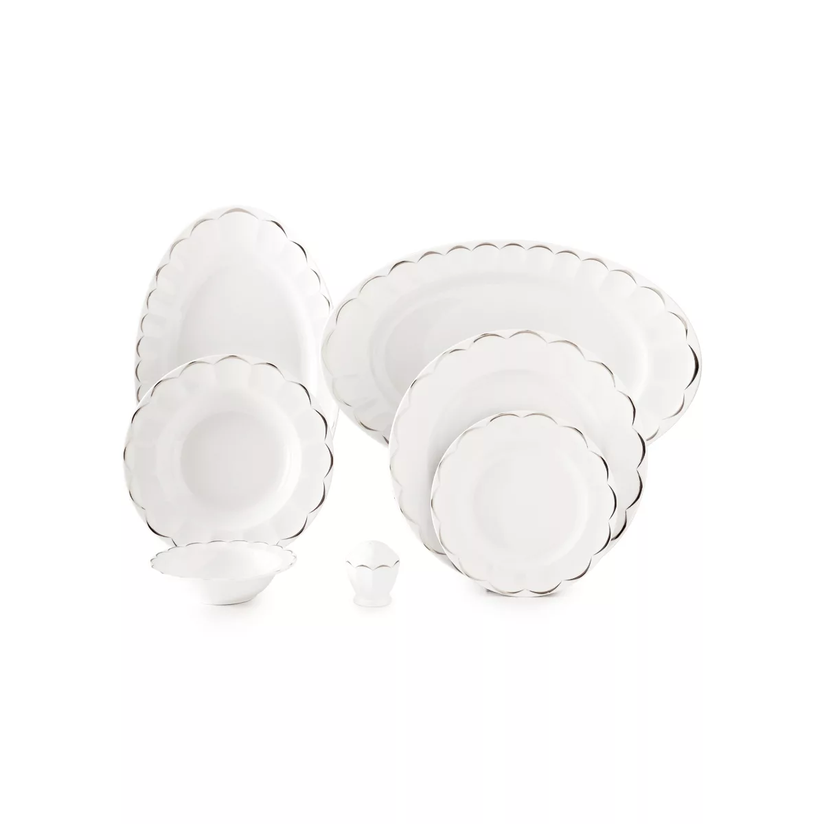 سرویس غذاخوری 29 پارچه چینی زرین ایران سری نئو کلاسیک مدل نارسیس درجه عالی