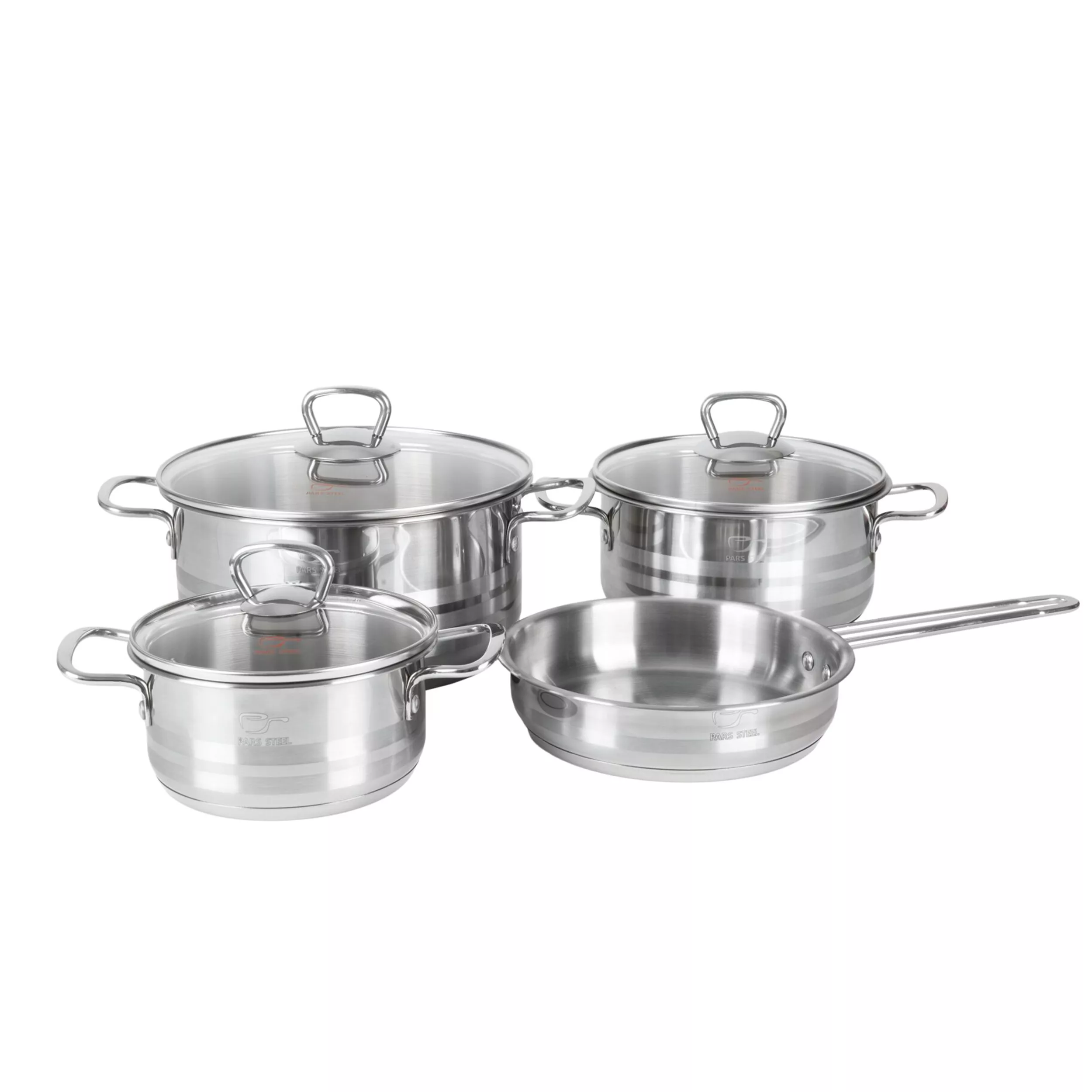 سرویس پخت و پز 7 پارچه پارس استیل مدل کارا