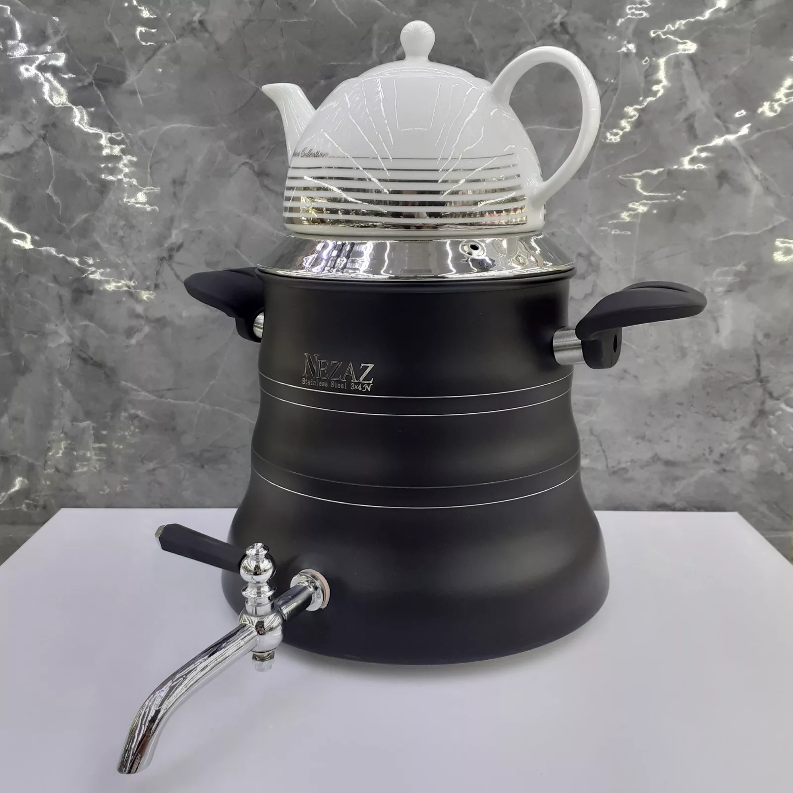 ست کتری و قوری نزاز کد 3027