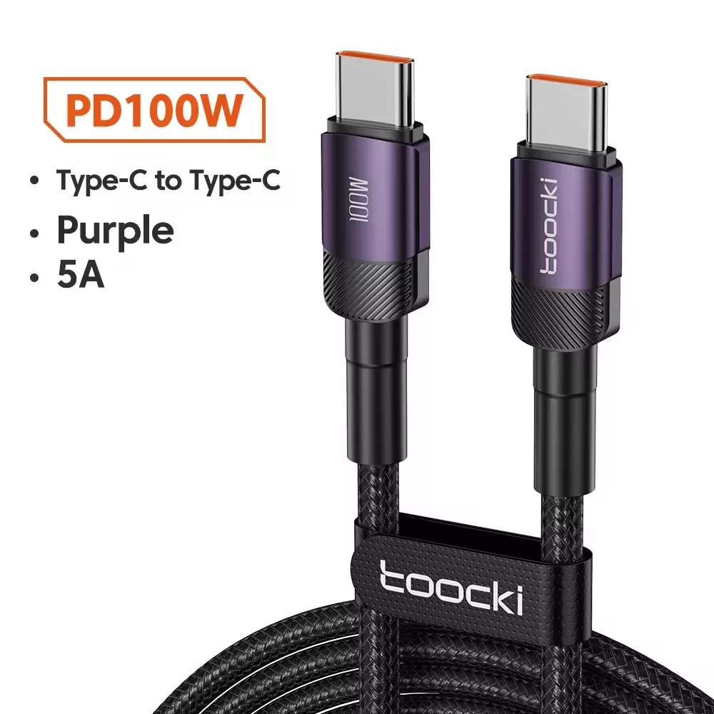 کابل USB-C توکی مدل 100W TQ-X12 طول 2 متر