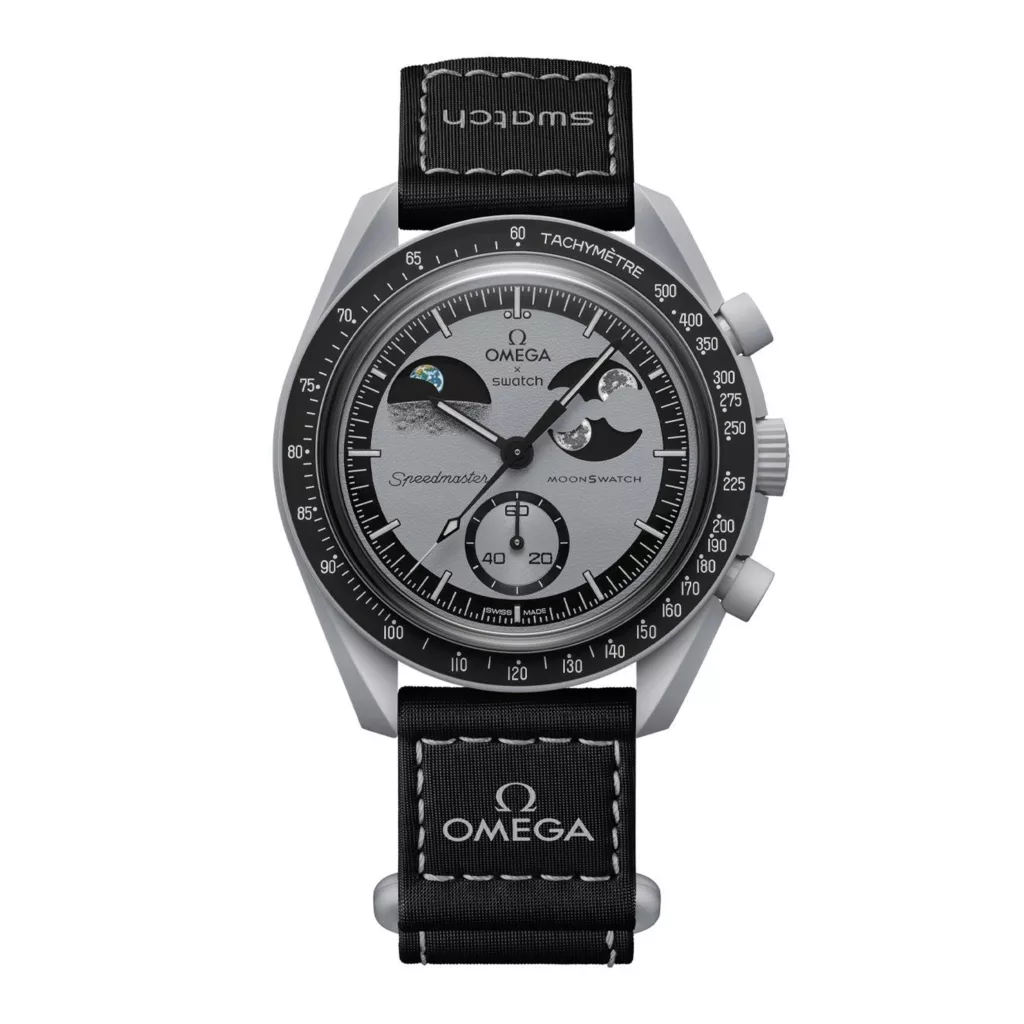 ساعت مچی عقربه‌ای کوارتز امگا سواچ مدل Mission to Earth phase SO33M700