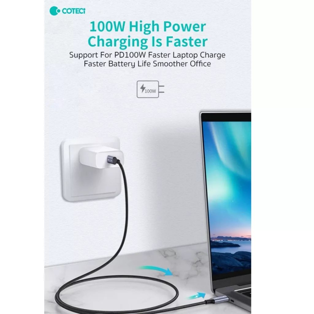 کابل Thunderbolt 4.0 کوتتسی مدل 87304 طول 2 متر