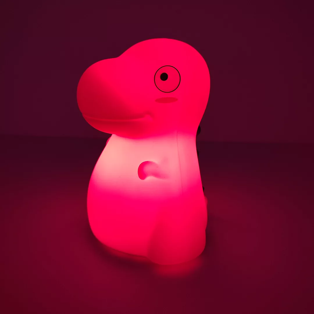 چراغ خواب اتاق کودک مدل ضربه ایی سیلیکونی طرح دایناسور