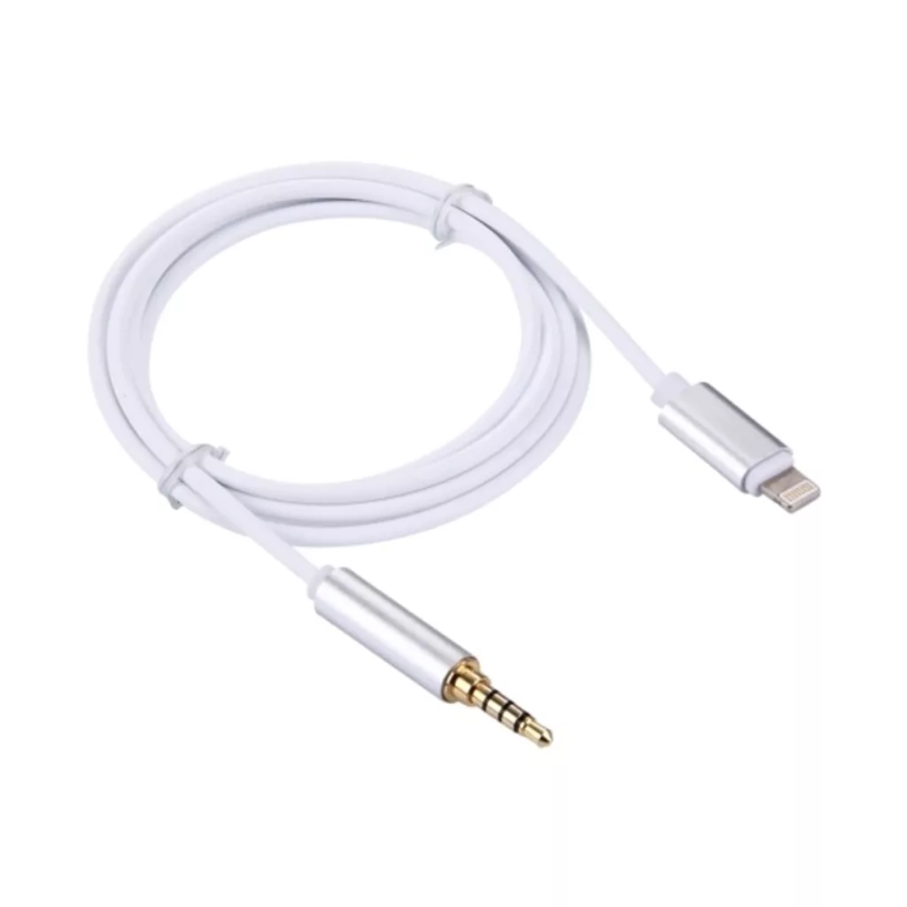 کابل تبدیل لایتنینگ به AUX مدل GL041 طول 1 متر