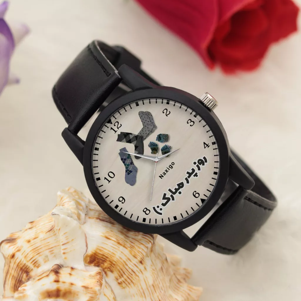 ساعت مچی عقربه ای ناکسیگو مدل روز پدر کد LF12545