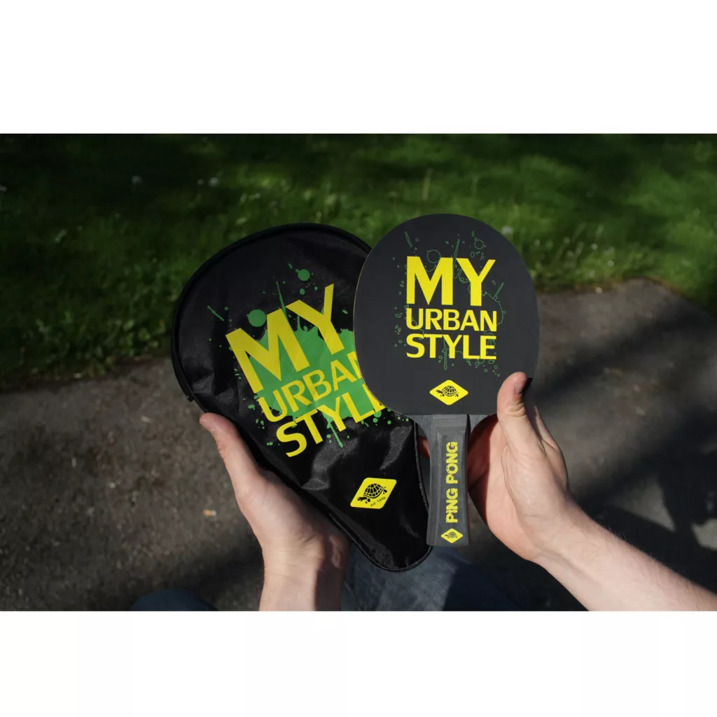 راکت پینگ پنگ شیلدکروت مدل My urban به همراه کاور راکت و توپ بسته 3 عددی