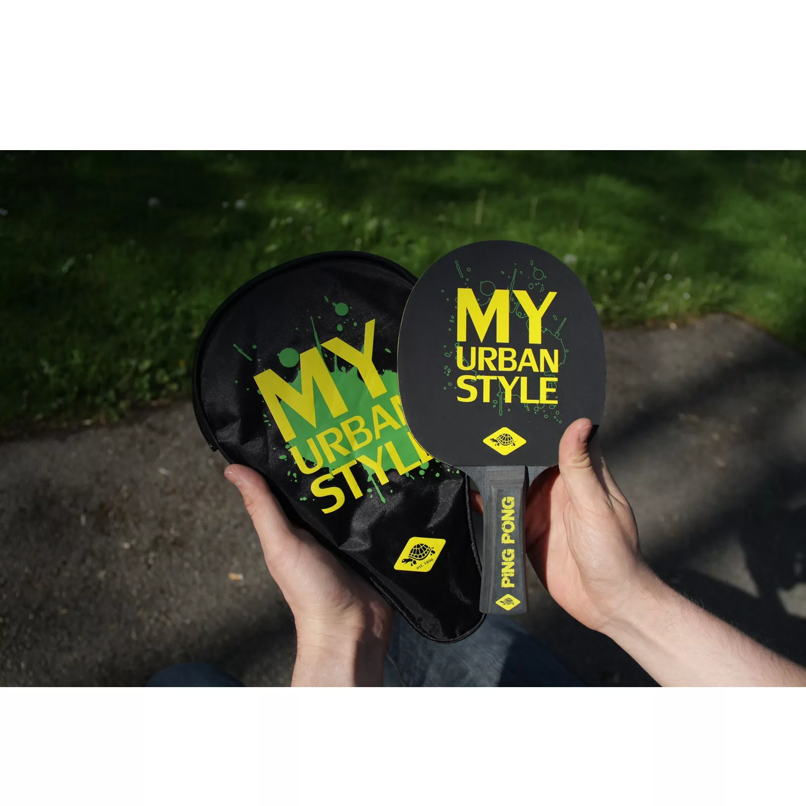 راکت پینگ پنگ شیلدکروت مدل My urban به همراه کاور راکت و توپ بسته 3 عددی