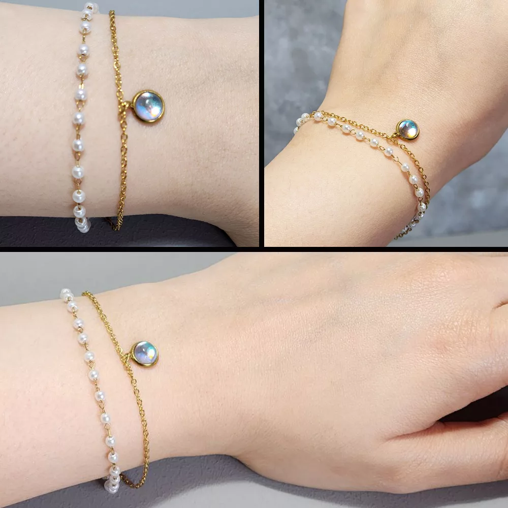 ساعت مچی عقربه‌ای زنانه اسکمی مدل 1225SI-Verganti به همراه دستبند