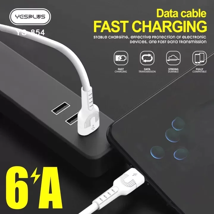 کابل تبدیل USB به USB-C یس پلاس مدل FAST 6A طول 1 متر