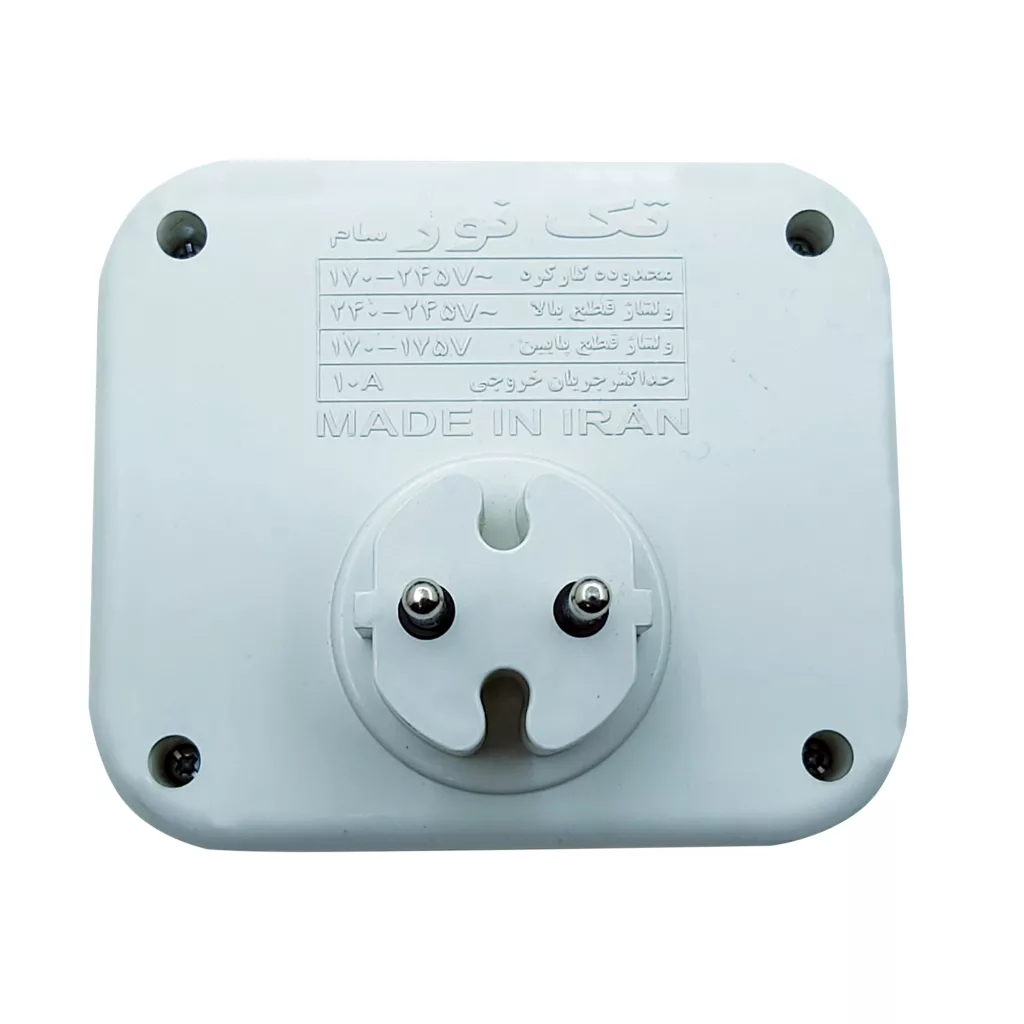 محافظ ولتاژ تک نور مدل دیواری TN-2P-0m